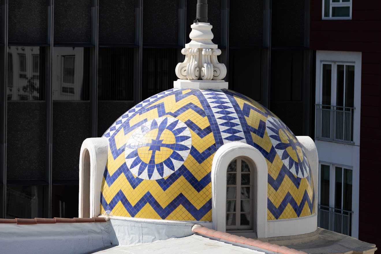Southwest Cupola, south roof
